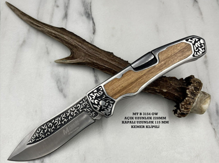 Mtech MTB3154 OW özel seri işlemeli çakı bıçağı