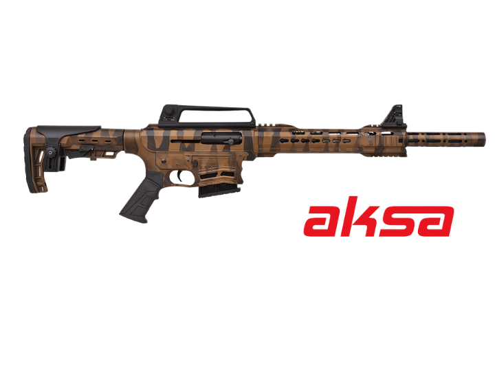 Aksa Arms CF-12 Bronz Kamuflaj Şarjörlü Otomatik Av Tüfeği