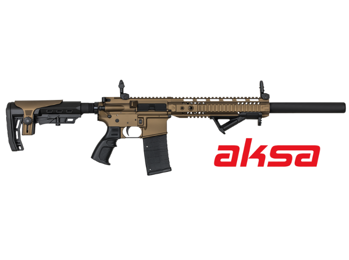 Aksa Crossfire T-14 Bronz Susturucu Görünümlü 36 Kalibre Şarjörlü Av Tüfeği