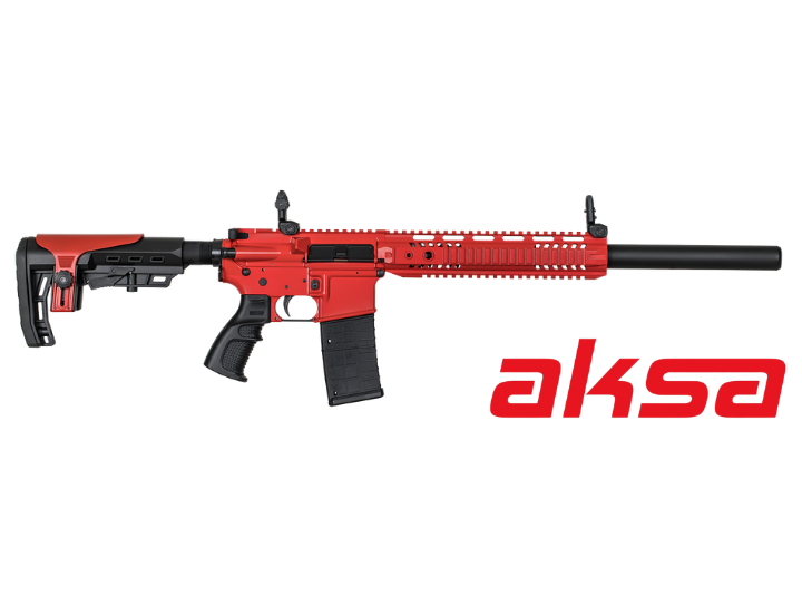 Aksa Crossfire T-1404 Kırmızı 36 Kalibre Şarjörlü Otomatik Av Tüfeği